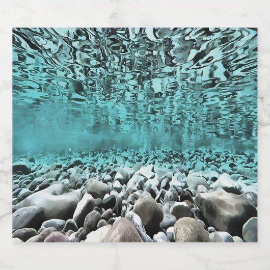 浅瀬エゲ芸術的アアート ビールラベル (シングルラベル)