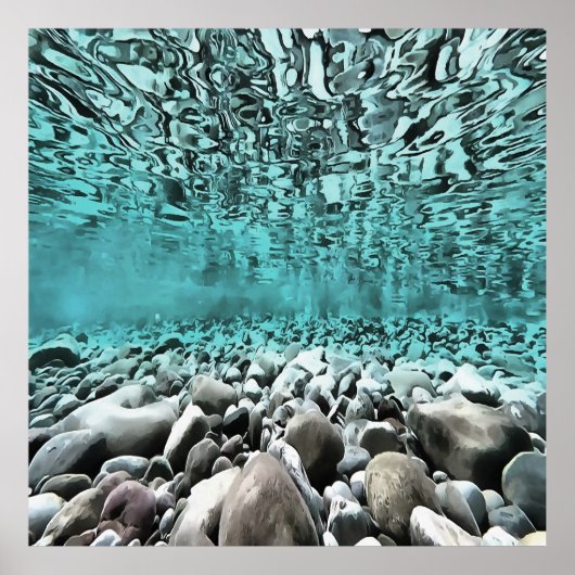 浅瀬エゲ芸術的アアート ポスター (正面)