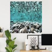 浅瀬エゲ芸術的アアート ポスター (ホームオフィス)