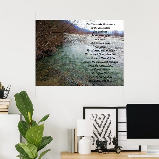 浅瀬 – Narcissist ポスター (ホームオフィス)