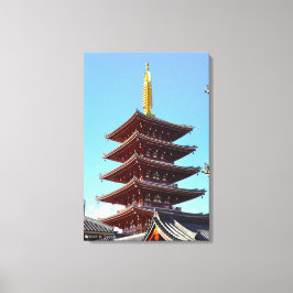 浅草の浅草寺 日本 旅行 風景 キャンバスプリント