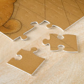 浅草の着物娘と芝犬 ジグソーパズル (側面)