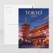 浅草寺 日本 ポストカード (正面/裏面)