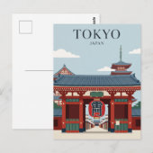 浅草寺 日本 ポストカード (正面/裏面)