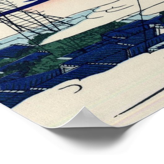 浅草本願寺（北斎著） ポスター (角)