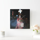 浅草芸者ネオ東京 スクエア壁時計 (ホーム)