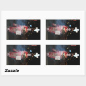 浅草芸者ネオ東京 長方形シール (シート)