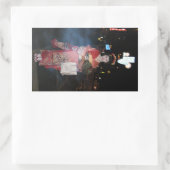 浅草芸者ネオ東京 長方形シール (バッグ)