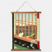 浅草里田歌川広重1857 吊り下げ型タペストリー (正面)