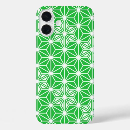 浅葱葉柄模様 - 翡翠緑 Case-Mate iPhoneケース (裏面)