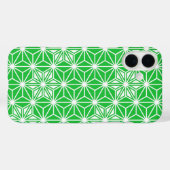 浅葱葉柄模様 - 翡翠緑 Case-Mate iPhoneケース (裏面 (横))