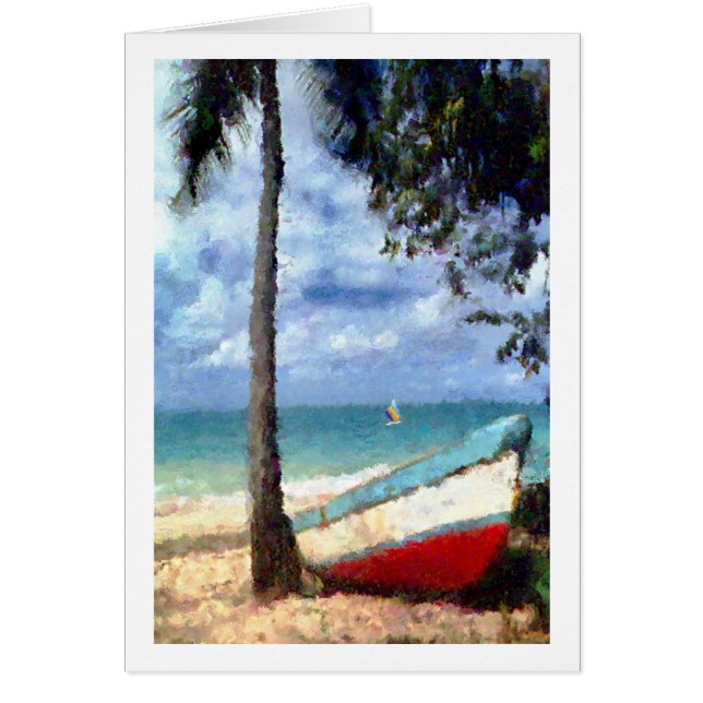 浜に引き上げられる (正面)