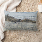 浜のシギの鳥の枕 ランバークッション (ブランケット)