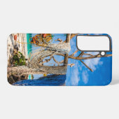 浜辺で干される漁網 SAMSUNG GALAXYケース (裏面横)