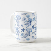 浜辺にて コーヒーマグカップ (正面左)