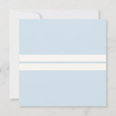 浜辺のヒトデと貝殻のベイビーシャワー 招待状 (裏面)