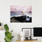 浜辺の人魚 ポスター (ホームオフィス)