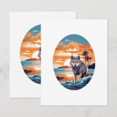 浜辺の狼 エンクロージャーカード (正面/裏面)