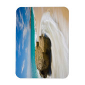 浜辺を渦巻く海洋潮流 マグネット (縦)
