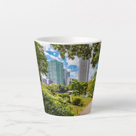 浜離宮庭園を散策 カフェラテマグ (正面)