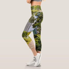 浜離宮庭園を散策 カプリレギンス