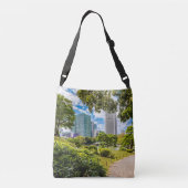 浜離宮庭園を散策 クロスボディバッグ (裏面)