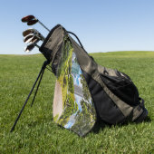 浜離宮庭園を散策 ゴルフタオル (グリーン)