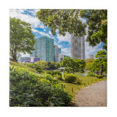 浜離宮庭園を散策 タイル (正面)