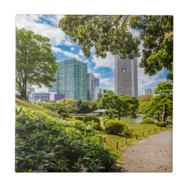 浜離宮庭園を散策 タイル