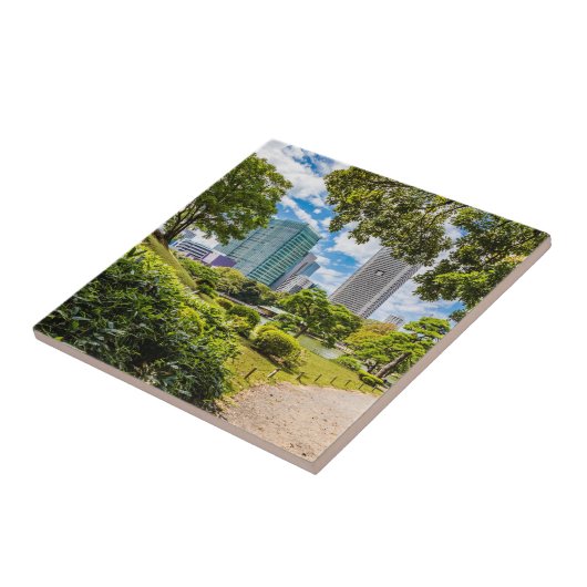 浜離宮庭園を散策 タイル (側面)