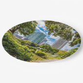 浜離宮庭園を散策 ペーパープレート (アングル)