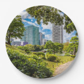 浜離宮庭園を散策 ペーパープレート (正面)