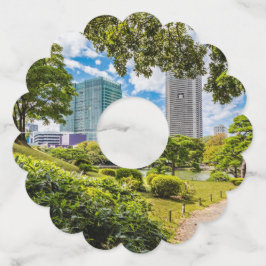 浜離宮庭園を散策 ワイングラスタグ