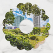 浜離宮庭園を散策 ワイングラスタグ (正面)