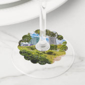 浜離宮庭園を散策 ワイングラスタグ (クローズアップ)