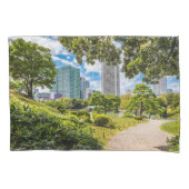 浜離宮庭園を散策 枕カバー (正面)