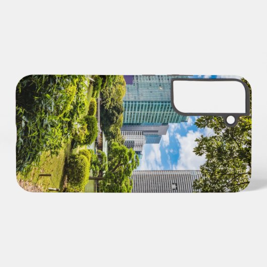 浜離宮庭園を散策 SAMSUNG GALAXYケース (裏面横)