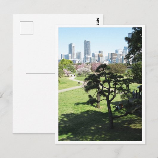 浜離宮庭園 – 東京 ポストカード (正面/裏面)