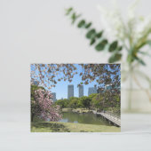 浜離宮恩賜庭園の春：東京 ポストカード (スタンド正面)