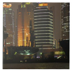 浦東新区の高台夜景 タイル