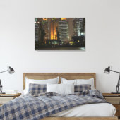 浦東新区の高層の夜景 キャンバスプリント (インサイチュ (寝室))