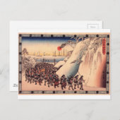 浪人が泉岳寺に入り聖を拝む ポストカード (正面/裏面)