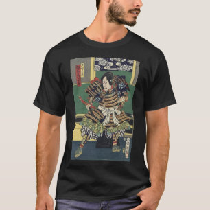 浪人の浮世絵武士 Tシャツ
