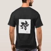 浪人の浮世絵武士 Tシャツ (裏面)