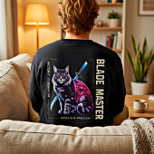 浪人猫剣士マスター エピックギフト侍愛好家向け スウェットシャツ