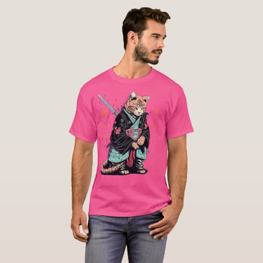 浪人猫2 Tシャツ (正面フル)