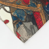 浪人猫 | 浮世絵武士 フリースブランケット (角)