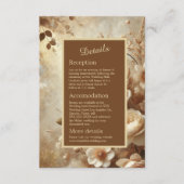 浪漫 夢幻 花卉婚禮 & 姓名縮寫 エンクロージャーカード (正面)