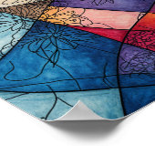 浮いた美絵を描しい水 ポスター (角)