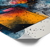 浮いた美絵を描しい水 ポスター (角)